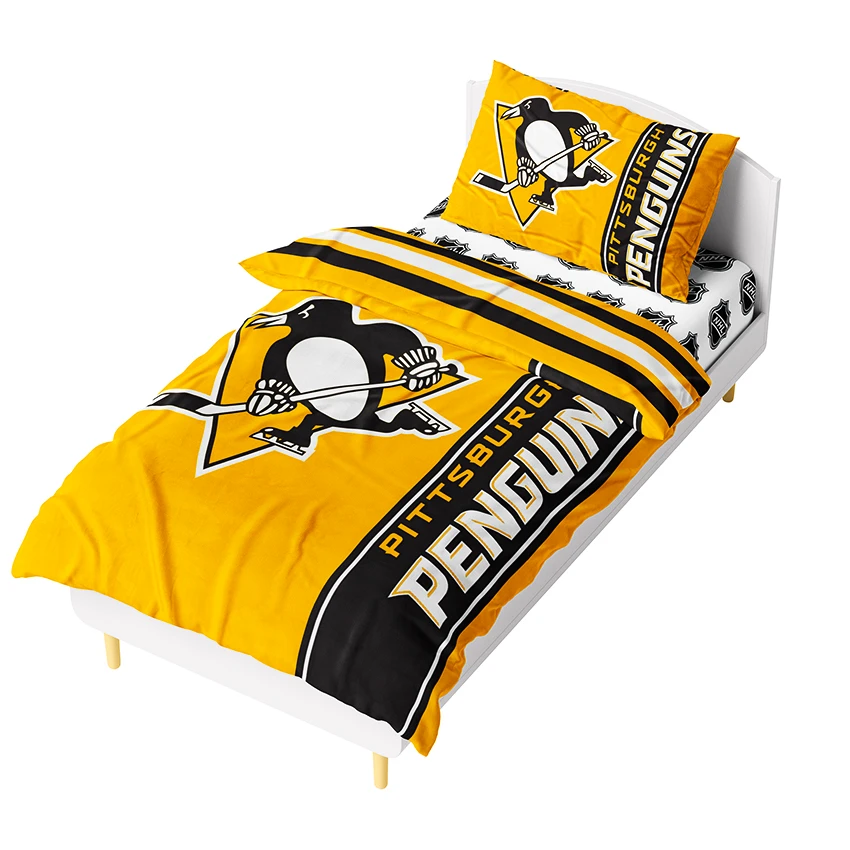 Dekbedovertrek Official Merchandise  NHL Pittsburgh Penguins Belt 140x200/70x90 cm