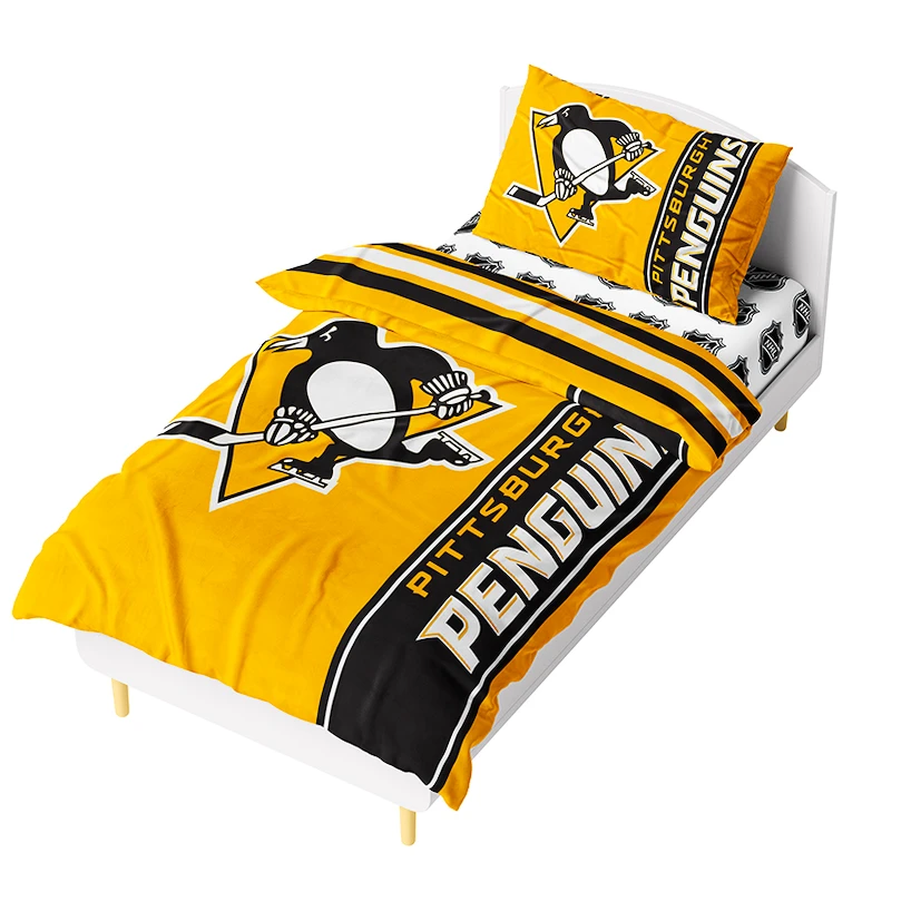 Dekbedovertrek Official Merchandise  NHL Pittsburgh Penguins Belt 140x200/70x90 cm