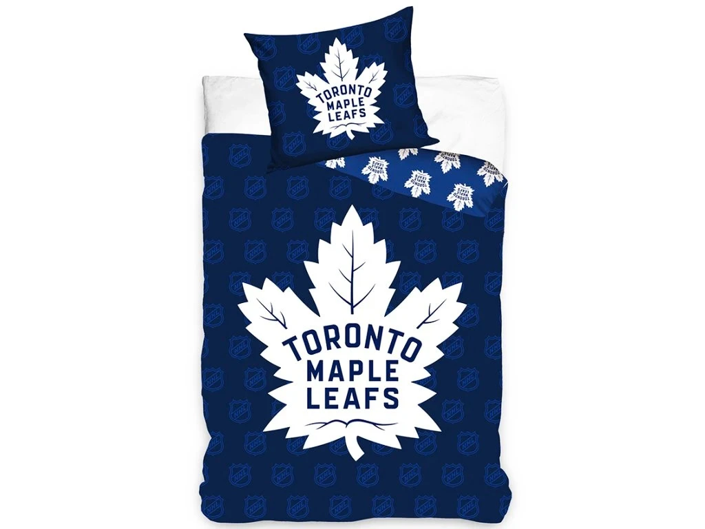 Dekbedovertrek Official Merchandise  NHL Toronto Maple Leafs Shield 135x200/80x80