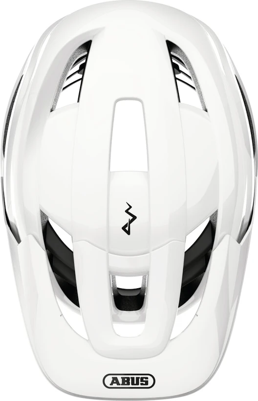 Fietshelm Abus Cliffhanger Mips Shiny White