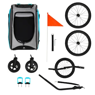 Fietstrailer Kinderkraft Nava Hawaiian Blue