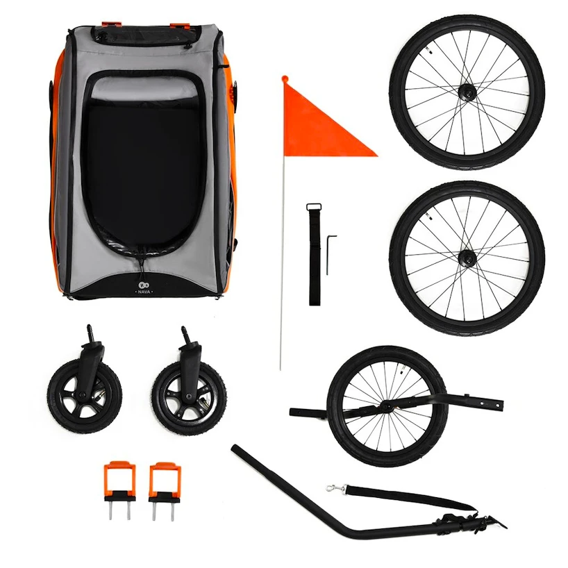 Fietstrailer Kinderkraft Nava Sunny Orange