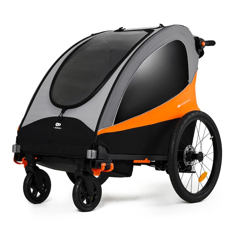 Fietstrailer Kinderkraft Nava Sunny Orange