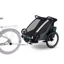 Fietstrailer Thule Chariot Cross 2 double dark slate