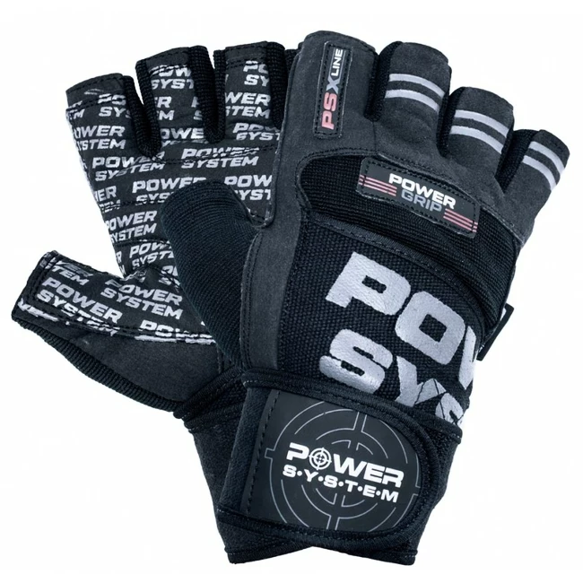 Fitness handschoenen Power System  Power Grip Black/Gray