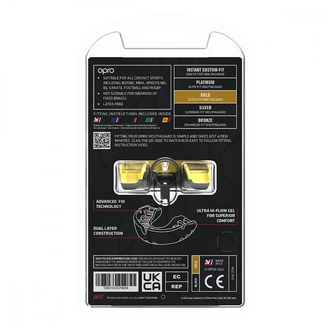 Gebitsbeschermer Opro  GOLD UFC Black/Gold Senior