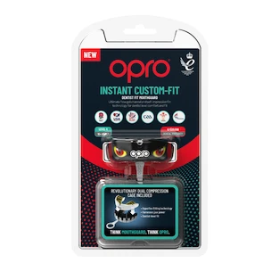 Gebitsbeschermer Opro  INSTANT CUSTOM FIT AGGRESSION Black/Gold/Red Senior