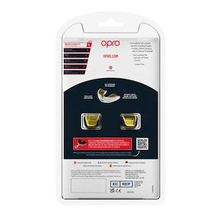 Gebitsbeschermer Opro  INSTANT CUSTOM FIT AGGRESSION Black/Gold/Red Senior