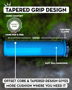 Grips PEATY'S  Monarch knurl thick black (pgm-knl-thk-blk-20)