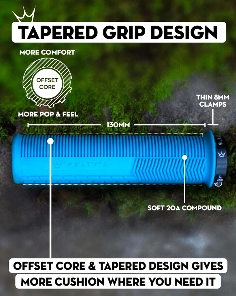 Grips PEATY'S  Monarch knurl thin red (pgm-knl-thn-red-20)