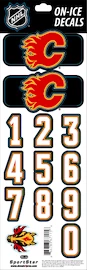 Helmnummers Sportstape ALL IN ONE HELMET DECALS - CALGARY FLAMES - DARK HELMET