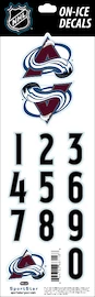 Helmnummers Sportstape ALL IN ONE HELMET DECALS - COLORADO AVALANCHE