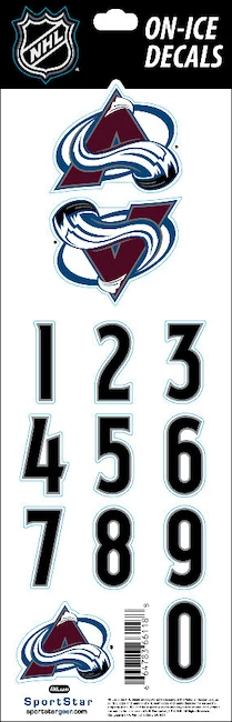 Helmnummers Sportstape  ALL IN ONE HELMET DECALS - COLORADO AVALANCHE