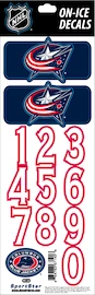 Helmnummers Sportstape ALL IN ONE HELMET DECALS - COLUMBUS BLUE JACKETS - DARK HELMET