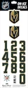 Helmnummers Sportstape  ALL IN ONE HELMET DECALS - LAS VEGAS GOLDEN KNIGHTS