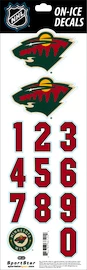 Helmnummers Sportstape ALL IN ONE HELMET DECALS - MINNESOTA WILD