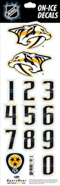 Helmnummers Sportstape ALL IN ONE HELMET DECALS - NASHVILLE PREDATORS