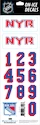 Helmnummers Sportstape  ALL IN ONE HELMET DECALS - NEW YORK RANGERS