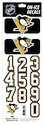 Helmnummers Sportstape  ALL IN ONE HELMET DECALS - PITTSBURGH PENGUINS - DARK HELMET