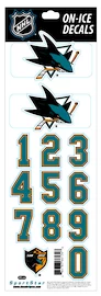 Helmnummers Sportstape ALL IN ONE HELMET DECALS - SAN JOSE SHARKS