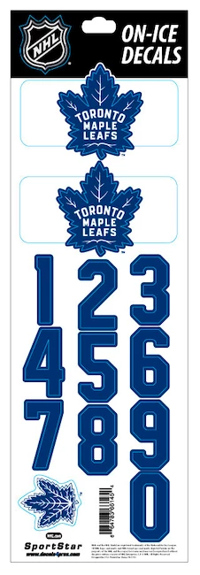 Helmnummers Sportstape  ALL IN ONE HELMET DECALS - TORONTO MAPLE LEAFS