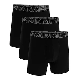 Heren boxershort Under Armour Perf Cotton 6in 3Pack black