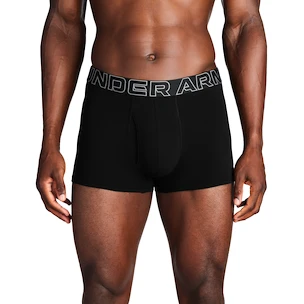 Heren boxershort Under Armour Perf Cotton Solid 3in 3Pack Black