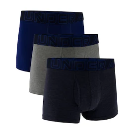Heren boxershort Under Armour Perf Cotton Solid 3in 3Pack Navy