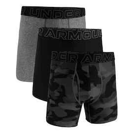 Heren boxershort Under Armour Perf Tech Print 6in 3Pack Black