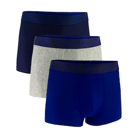 Heren boxershort Under Armour Perf Tech Solid 3in 3Pack Royal