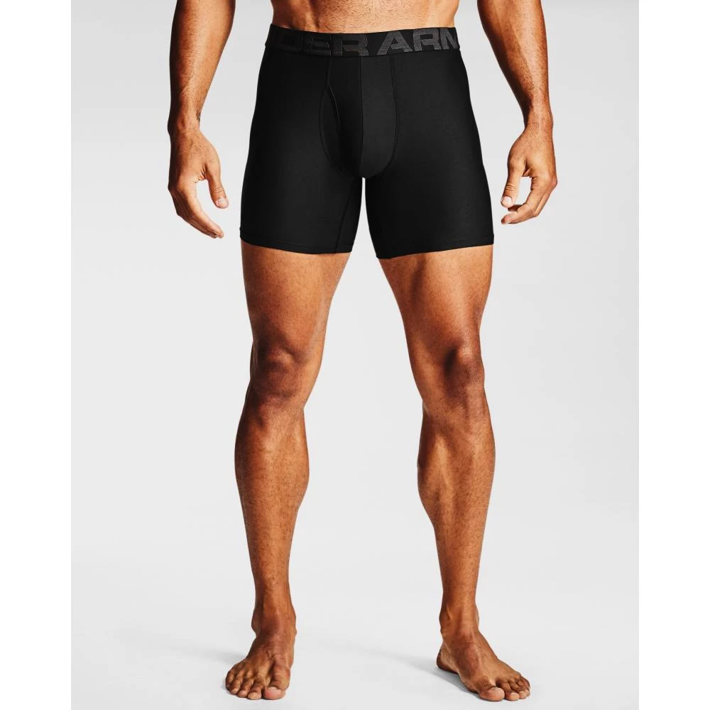 Heren boxershort Under Armour  Tech 6in 2Pack Black