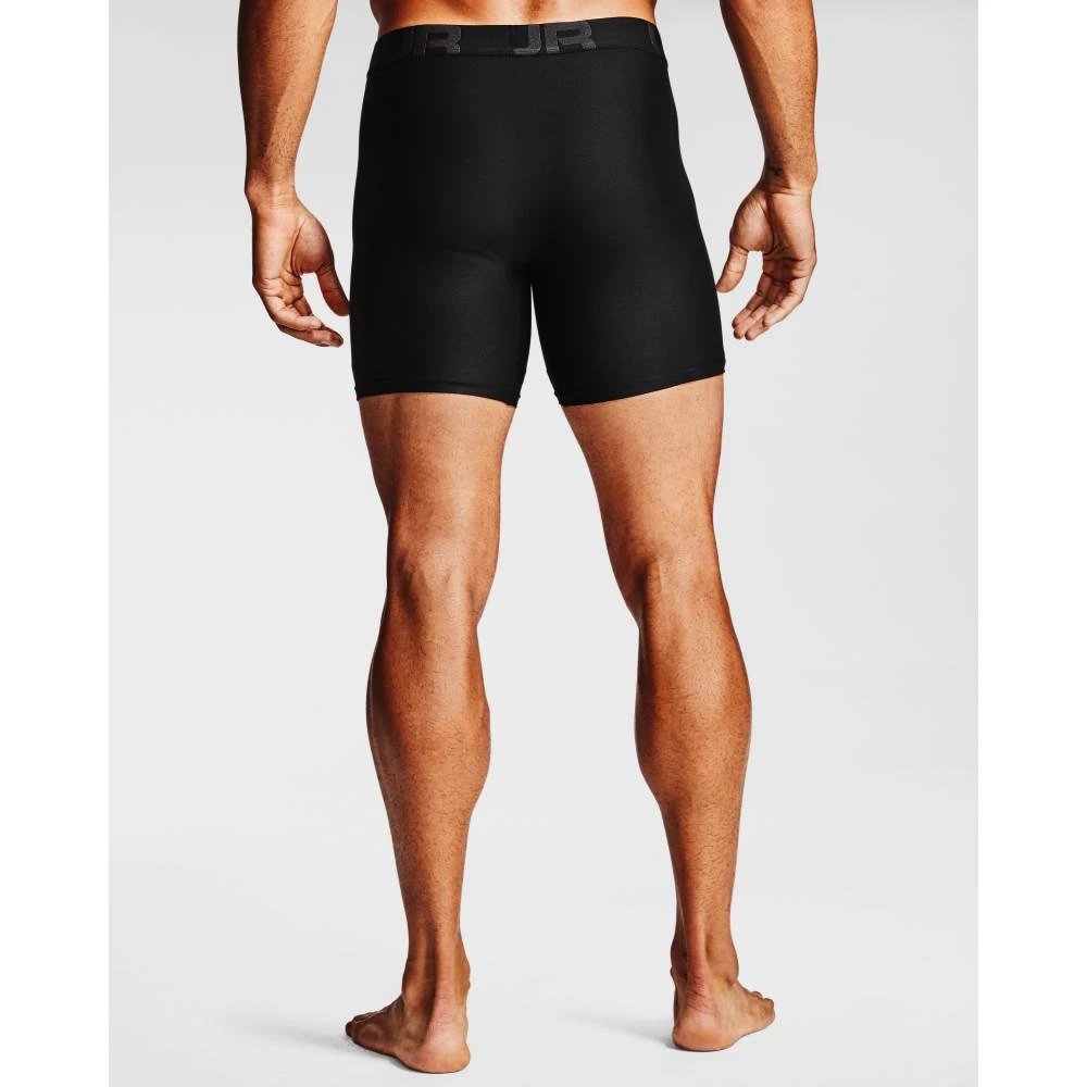Heren boxershort Under Armour  Tech 6in 2Pack Black
