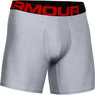 Heren boxershort Under Armour  Tech 6in 2Pack Grey