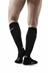 Heren compressiekousen CEP  RECOVERY Black/Black