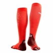 Heren compressiekousen CEP  Ultralight Lava/Dark Red