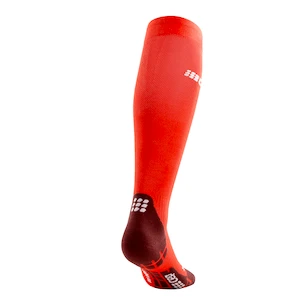Heren compressiekousen CEP  Ultralight Lava/Dark Red
