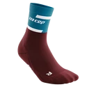 Heren compressiesokken CEP  4.0 Petrol/Dark Red