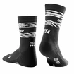 Heren compressiesokken CEP Animal Black/White