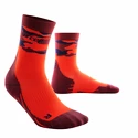 Heren compressiesokken CEP Camocloud Mid Cut Lava/Peacot