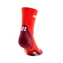 Heren compressiesokken CEP  Ultralight Lava/Dark Red