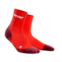 Heren compressiesokken CEP  Ultralight Lava/Dark Red