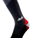 Heren compressiesokken McDavid  Elite Active Compression Socks Black/Scarlet