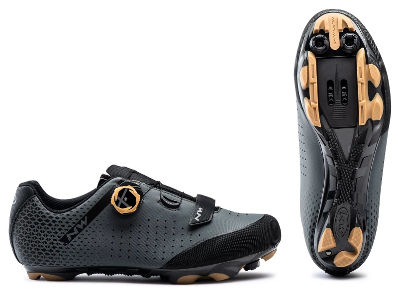 Heren fietsschoenen NorthWave  Origin Plus 2 Anthra/Honey EUR 43