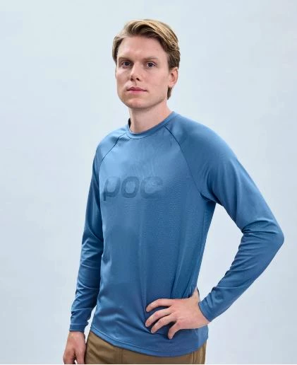 Heren fietsshirt POC  Reform Enduro Jersey Calcite Blue XXL