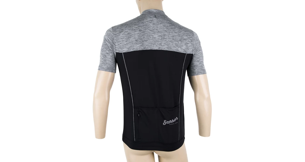 Heren fietsshirt Sensor  Cyklo Motion Grey/Black