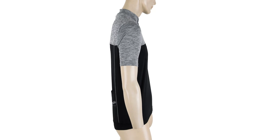 Heren fietsshirt Sensor  Cyklo Motion Grey/Black