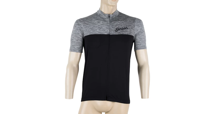 Heren fietsshirt Sensor  Cyklo Motion Grey/Black M