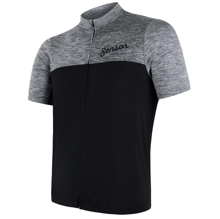 Heren fietsshirt Sensor  Cyklo Motion Grey/Black M