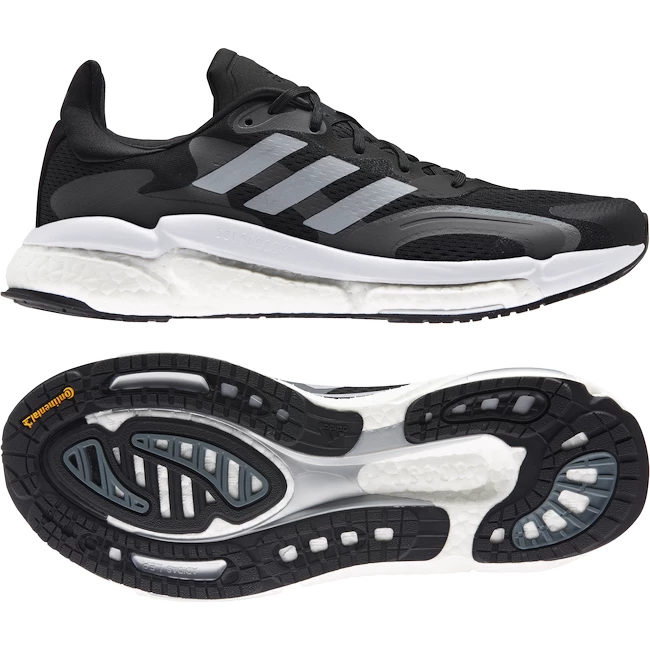 Heren hardloopschoenen adidas Solar Boost 3 Core Black