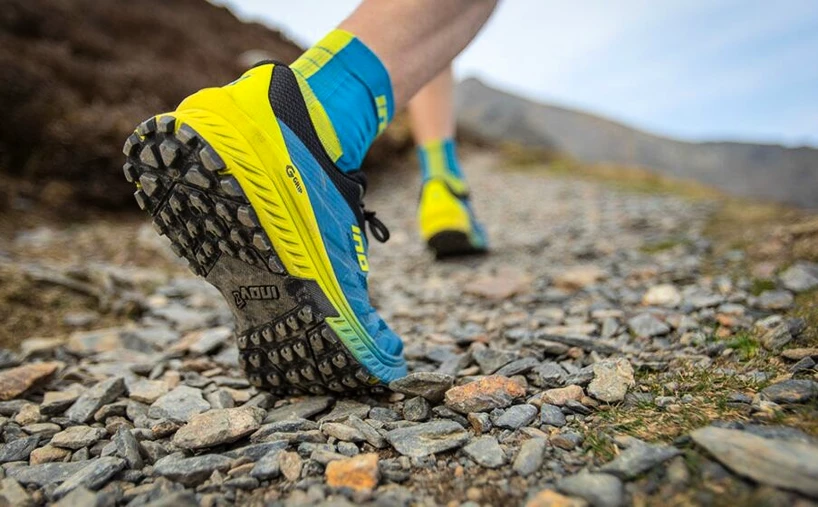 Heren hardloopschoenen Inov-8  Trailroc 280 Yellow/Green  UK 10